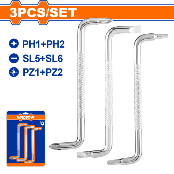 Bộ 3 Tua Vít Đầu Cong WADFOW WSS8603