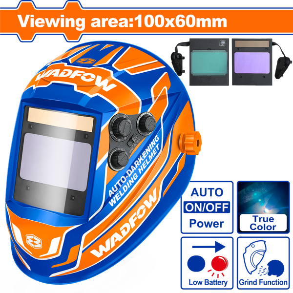 Mũ Hàn Tự Động Tối Màu 100x60mm WADFOW WWH3503