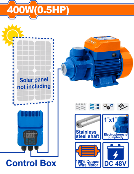 Máy Bơm Nước Năng Lượng Mặt Trời 400W (0.5HP) WADFOW WWPVDC01