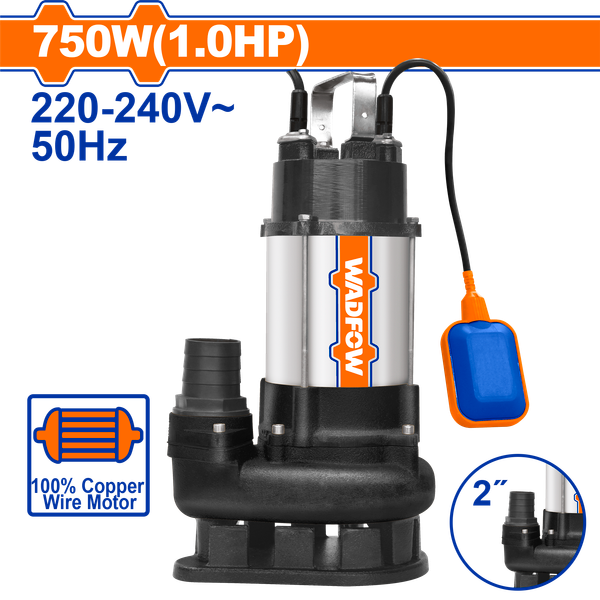 Máy Bơm Chìm Nước Thải 750W(1.0HP) WADFOW WWPWA03