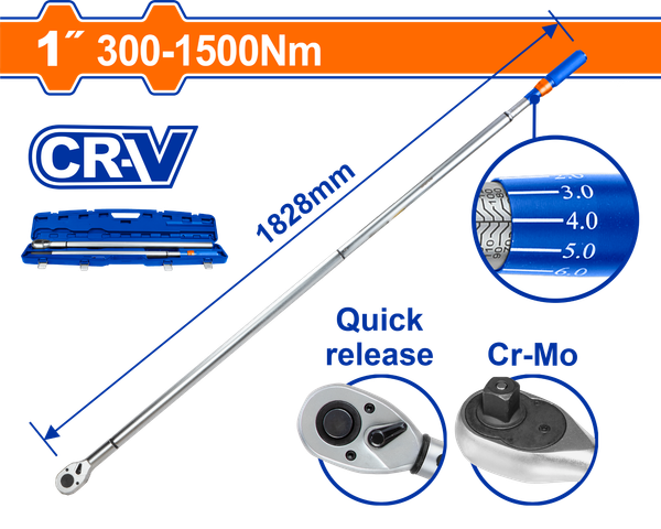 Cờ Lê Lực 300-1500Nm WADFOW WWQ1D30