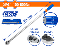 Cờ Lê Lực 100-600Nm WADFOW WWQ3D34