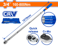 Cờ Lê Lực 160-800Nm WADFOW WWQ4D34