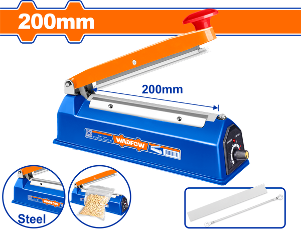 Máy Hàn Miệng Túi 200mm (vỏ Sắt) WADFOW WXY1002