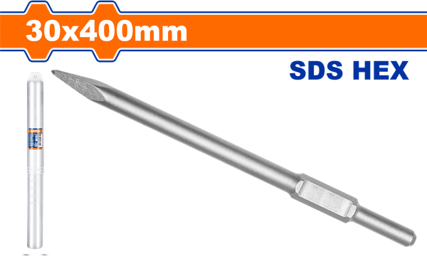 Mũi Đục Nhọn Đuôi Lục Giác 30x400mm WADFOW WGZ1204