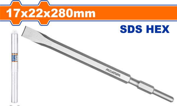 Mũi Đục Dẹp Đuôi Lục Giác 17x280x22mm WADFOW WGZ1206