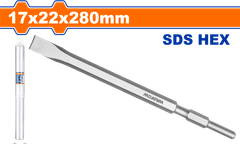 Mũi Đục Dẹp Đuôi Lục Giác 17x280x22mm WADFOW WGZ1206