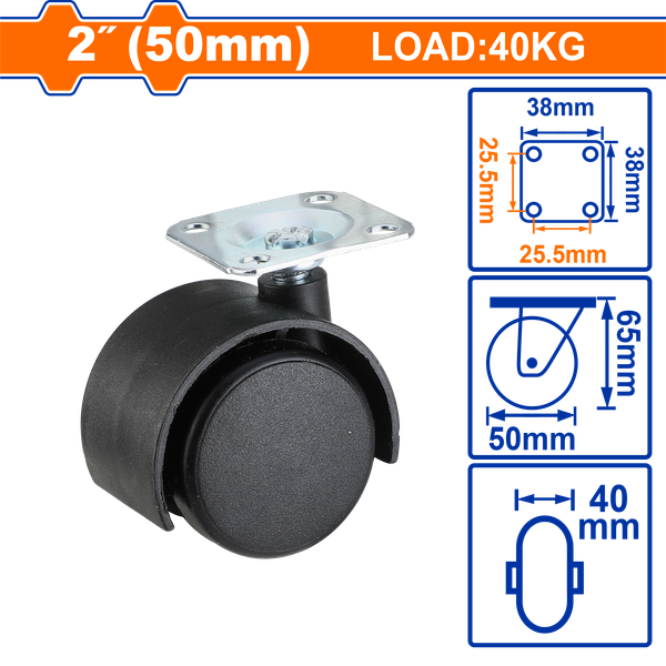 Bánh Xe Đẩy Cố Định 2