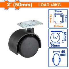 Bánh Xe Đẩy Cố Định 2