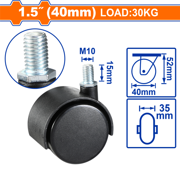 Bánh Xe Đẩy Cố Định 1.5