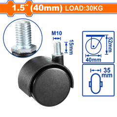 Bánh Xe Đẩy Cố Định 1.5