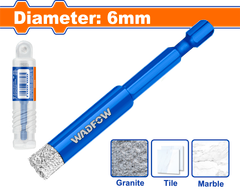 Mũi Khoan Rút Lõi Đầu Kim Cương 6mm WADFOW WKJ5K06