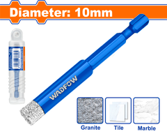 Mũi Khoan Rút Lõi Đầu Kim Cương 10mm WADFOW WKJ5K10