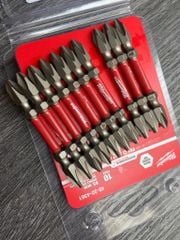 Đầu vặn vít ngắn (PH2-65mm) (bộ 10 mũi) MILWAUKEE 48-32-4361D