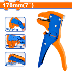 Kìm tuốt dây điện 178mm WADFOW WBQ8401