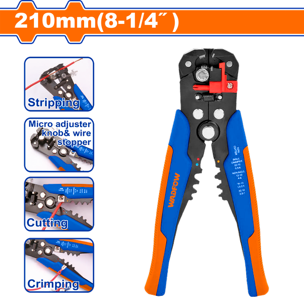Dụng Cụ Tuốt Dây Tự Động 160 - 210mm WADFOW WBQ4601
