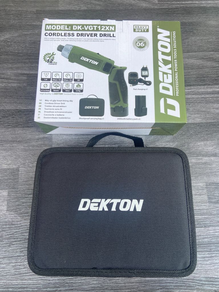 Máy vít gập trượt 7.2v Dekton DK-VGT12XN