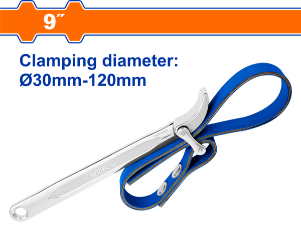 Cờ lê dây đai mở lọc dầu 9inch Wadfow WAW3309