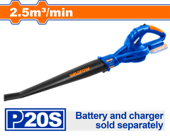 Máy thổi bụi dùng pin 20V- 2.5m3/min Wadfow WBL1525 (Chưa kèm & Sạc)