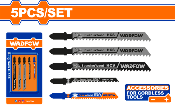 Bộ 5 Lưỡi Cưa Lọng WADFOW WJB5K51
