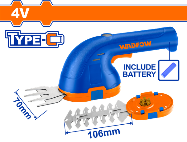 Máy cắt tỉa làm vườn dùng pin 4V Wadfow WJC1504