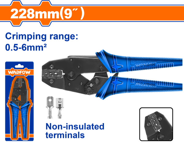 0.5-6mm Kìm bấm cos Wadfow WCP1609