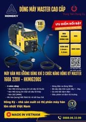 Máy hàn MIG không dùng khí, que MMA 160 Ampe 220V - HKMIG200S