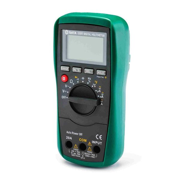 Đồng hồ vạn năng điện tử 20A đo nhiệt độ SATA 03017