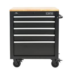 Tủ dụng cụ CSPS 76cm - 05 hộc kéo nâng hạ tay cầm trắng VNLC07605BB4M