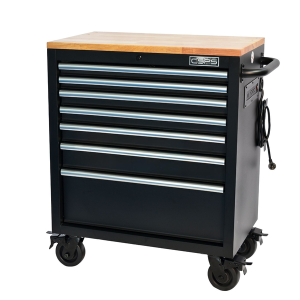 Tủ dụng cụ CSPS 76cm - 07 hộc kéo tay cầm trắng VNTC07607BB4M