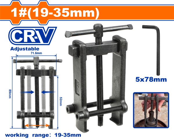 Cảo chữ H WADFOW WGP8A0 cảo bạc đạn ngoài có 3 kích thước