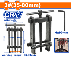 Cảo 3 chấu WadFow WGP3A08 8