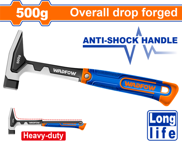 Búa cơ khí tay cầm chống sốc 500g WADFOW WHM8335