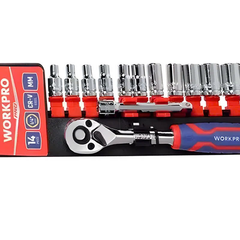 Bộ đầu cờ lê thay thế (1 set = 12 cái), kích thước 1/2 inch Workpro - WP202558