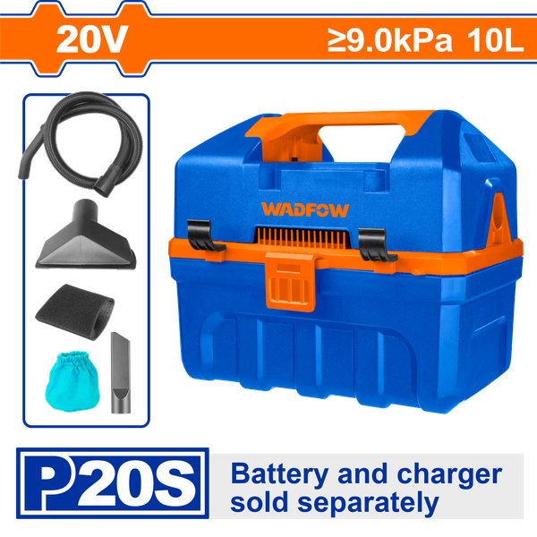 Máy Hút Bụi Dùng Pin 20V-10L (không Kèm Pin Và Sạc) WADFOW WQV2A10