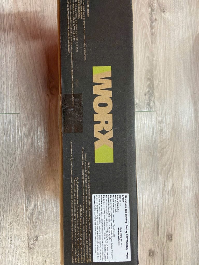 Máy khoan đục bê tông cầm tay 20V Worx WU380S