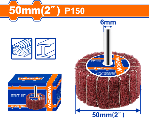 Nhám Xếp Trụ 50x25mm 150# WADFOW WYW0250