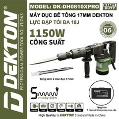17MM Khoan Đục Bê Tông DEKTON DK-DH0810XPRO