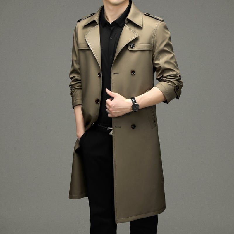 Áo khoác trench coat nam thu đông AKN162