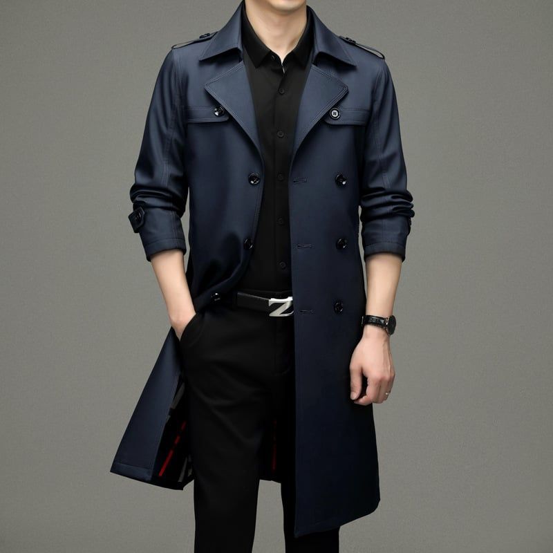 Áo khoác trench coat nam thu đông AKN162