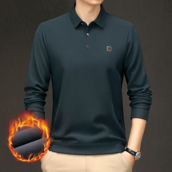  Áo Polo Nam Dài Tay Giữ Nhiệt AKN149 