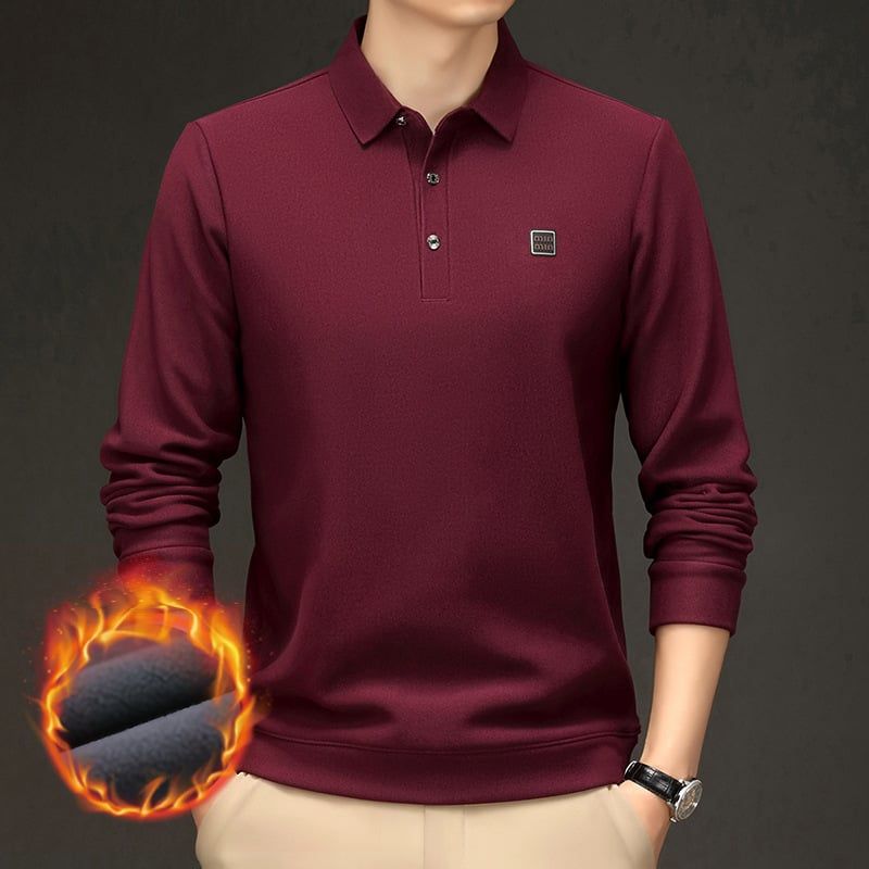 Áo Polo Nam Dài Tay Giữ Nhiệt AKN149