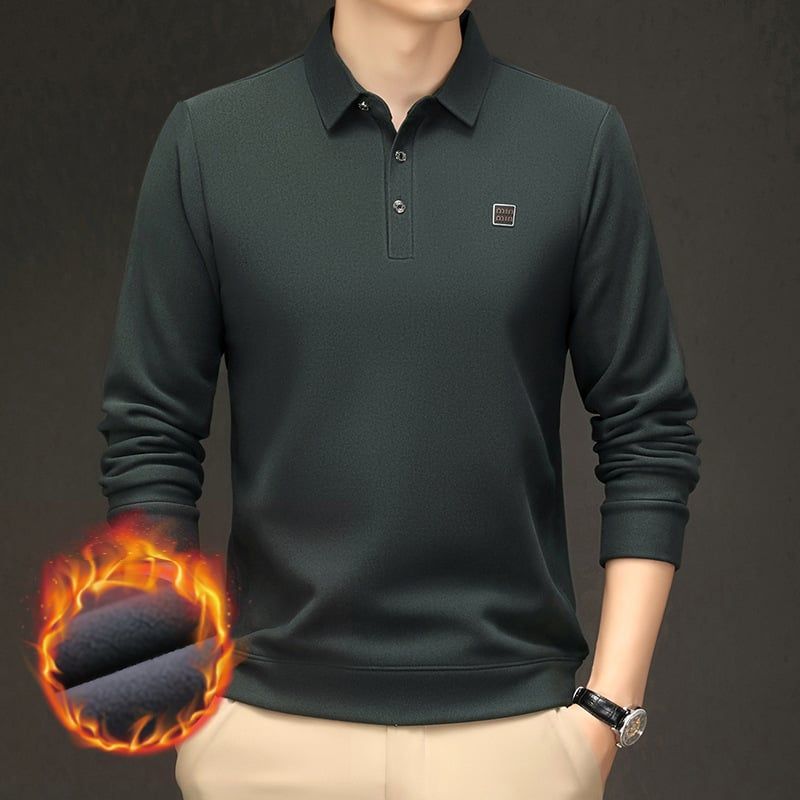 Áo Polo Nam Dài Tay Giữ Nhiệt AKN149