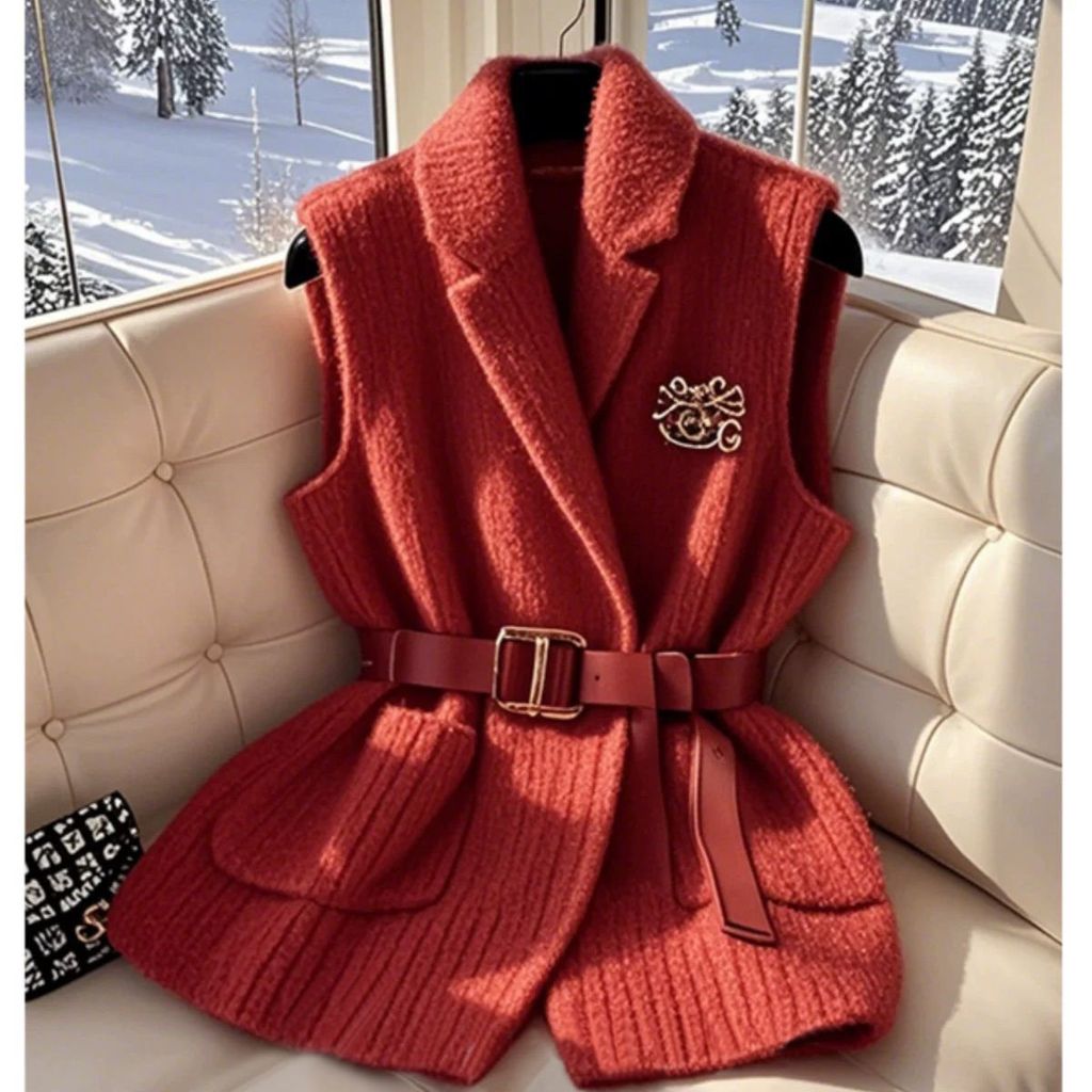 Áo len dệt kim phong cách châu Âu AKG133