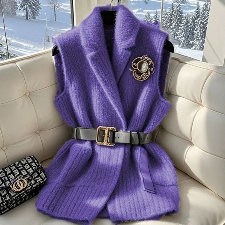 Áo len dệt kim phong cách châu Âu AKG133