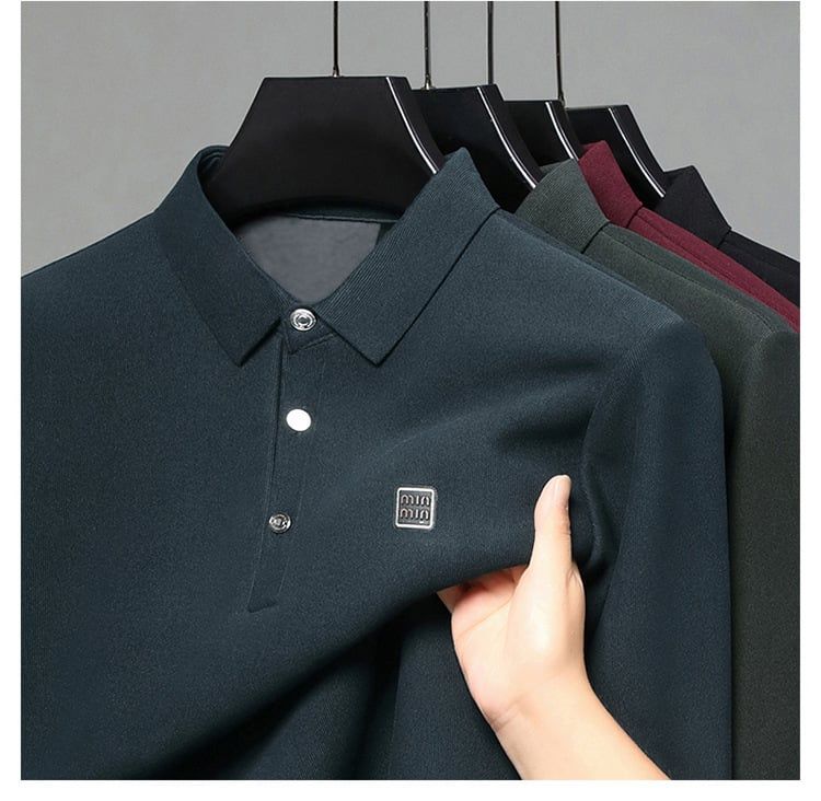 Áo Polo Nam Dài Tay Giữ Nhiệt AKN149