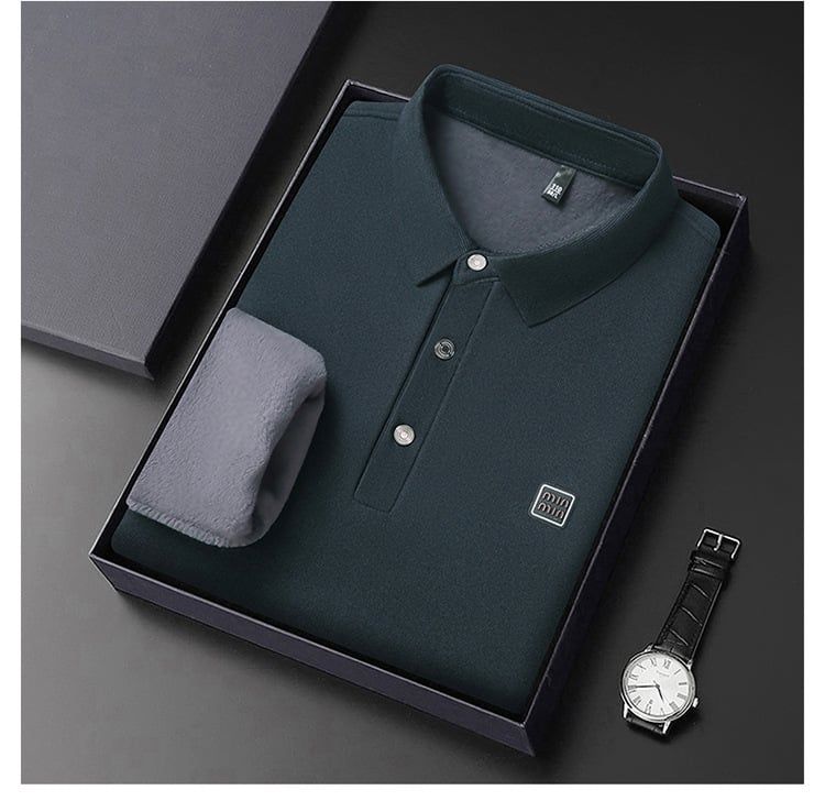 Áo Polo Nam Dài Tay Giữ Nhiệt AKN149