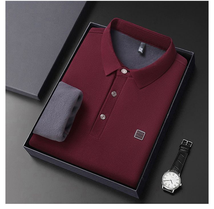 Áo Polo Nam Dài Tay Giữ Nhiệt AKN149