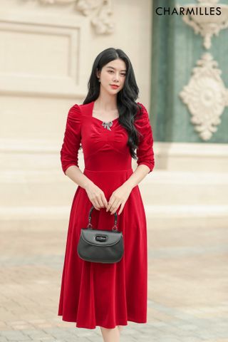 Đầm nhung TL nhún