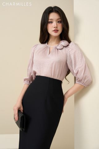 Áo TL chun cổ trai , 2 hoa